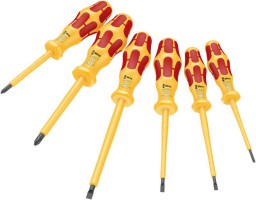 Wera 6 Piece 1060 i/1062 i/6 Kraftform VDE Screwdriver Set £27.95